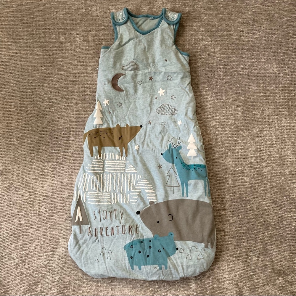 Tu Baby Sleepsack 18–24M Starry Adventure‎ Blue Forest Print Animal Comfy Soft